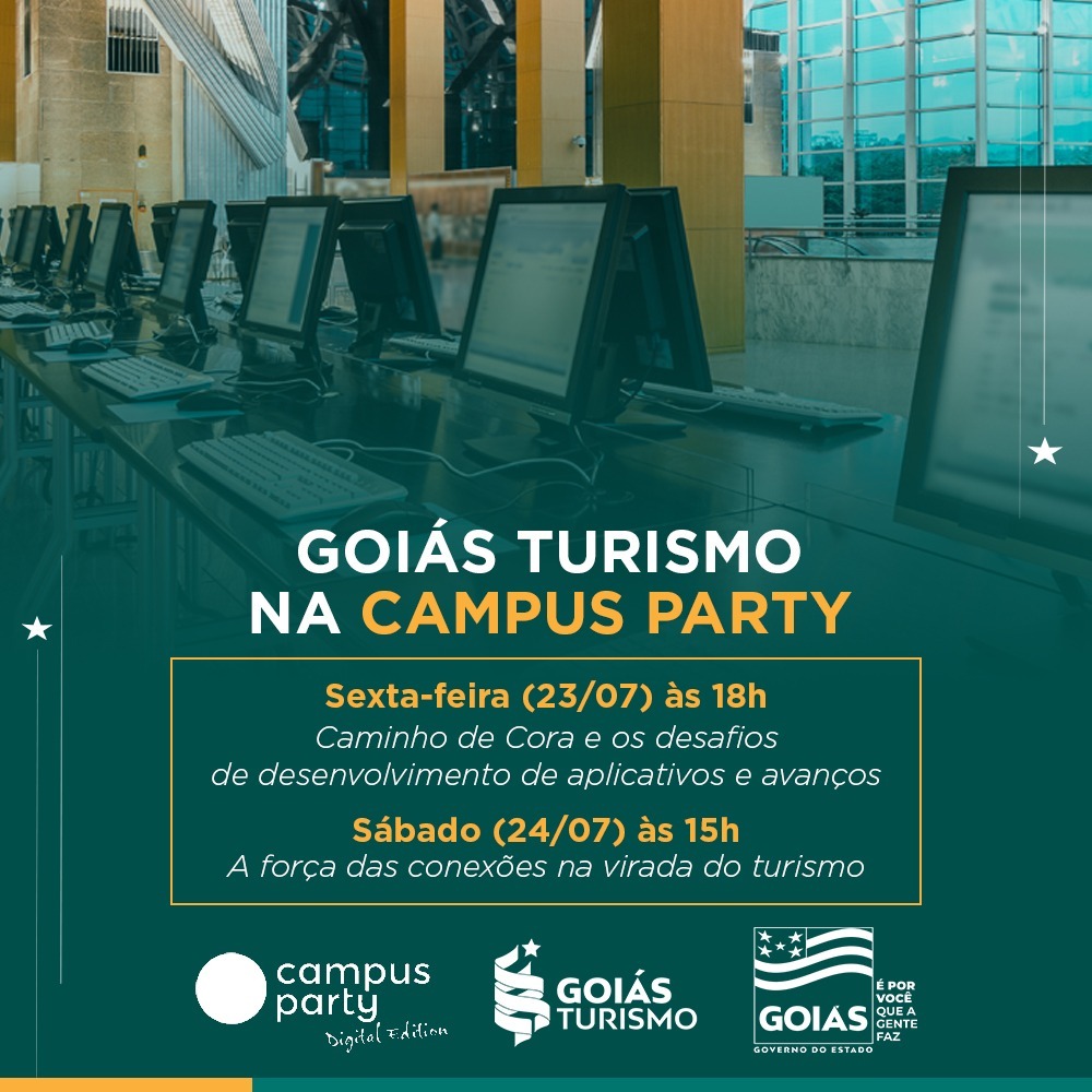 Goiás Turismo participa da Campus Party Brasil em dois painéis que destacam o turismo no Estado