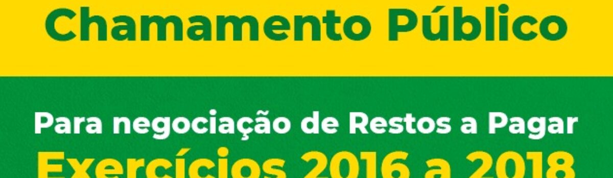 O Governo do Estado de Goiás convida para Edital de Chamamento Público