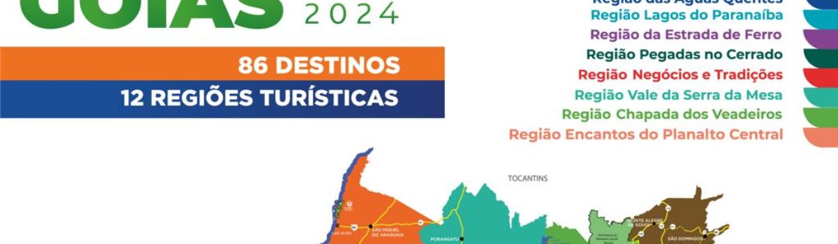 Novo Mapa do Turismo de Goiás passa a contar com 86 municípios