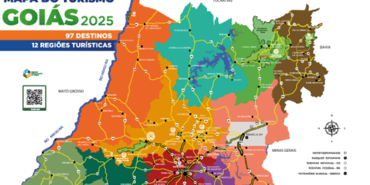 Nove municípios entram no Mapa do Turismo Goiano 2025
