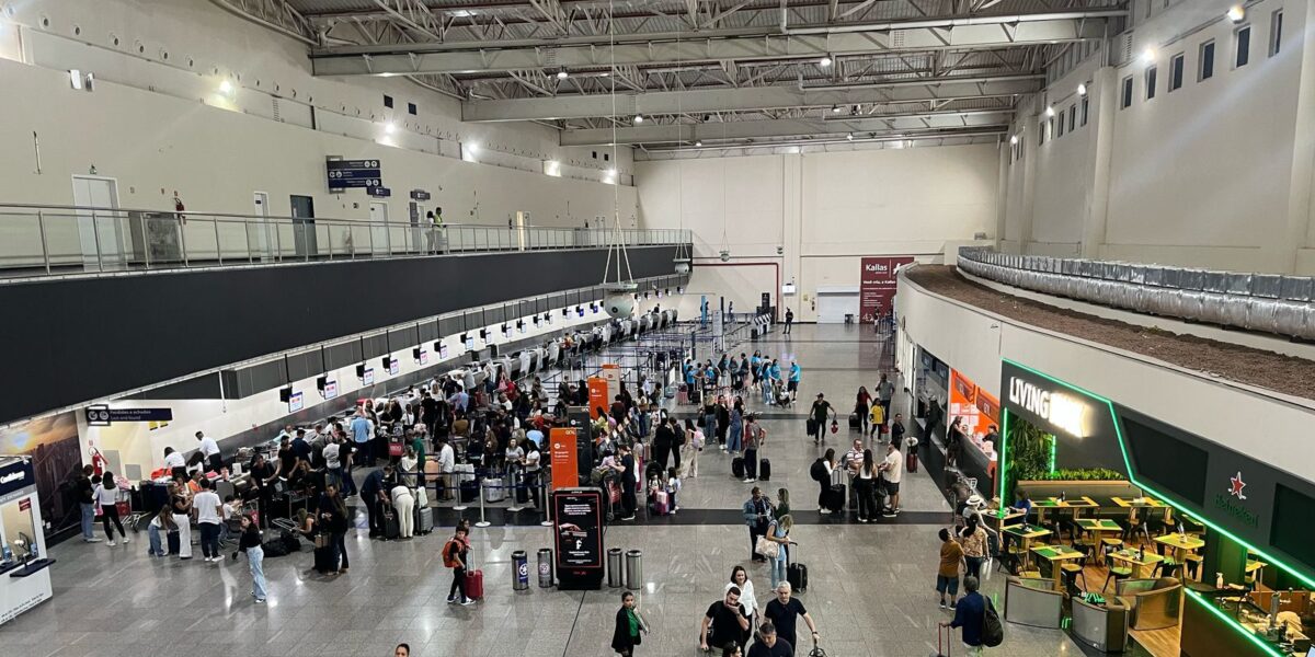 Turismo cresce e aeroporto de Goiânia registra maior movimentação em 70 anos