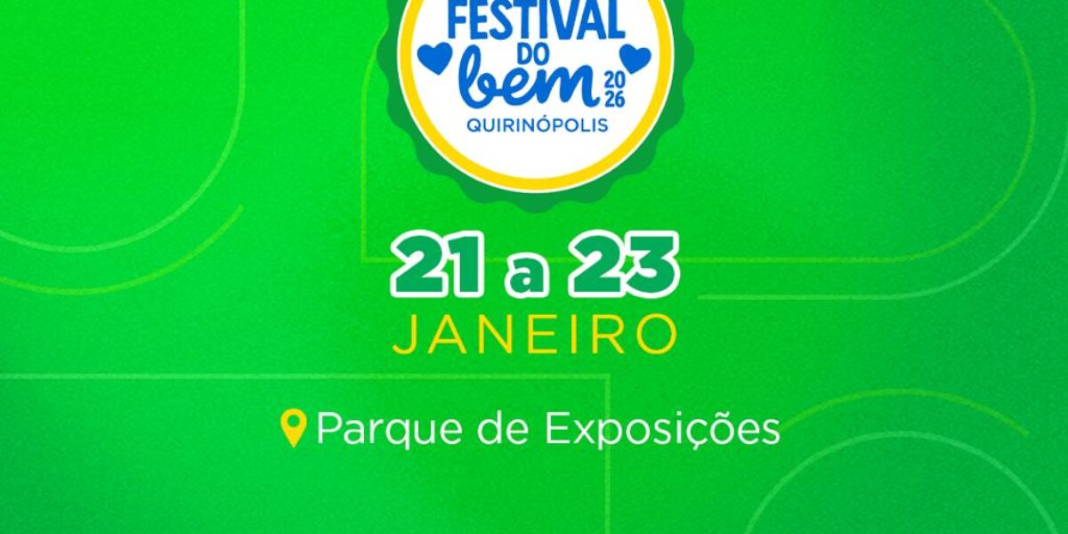 Primeiro Festival do Bem de 2026 leva festa sertaneja a Quirinópolis
