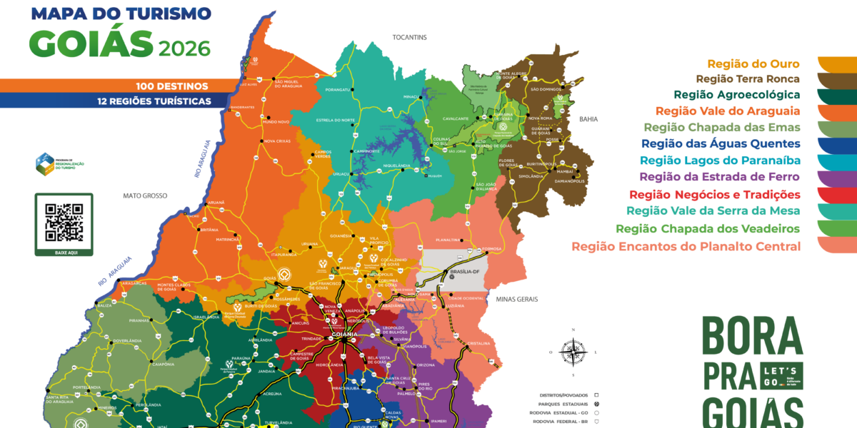 ATUALIZAÇÃO DO MAPA DO TURISMO BRASILEIRO GOIÁS 2026