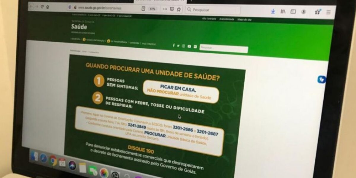 Estado lança hotsite com informações sobre o coronavírus