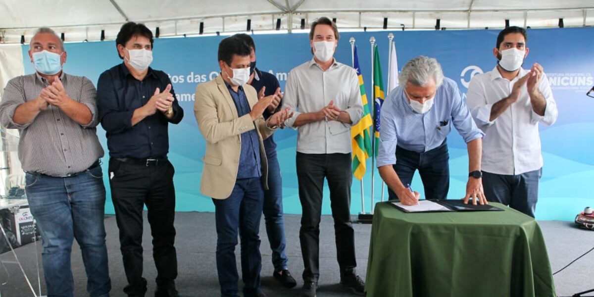 “Sou vice-governador porque fui escolhido por um homem que faz diferença positiva no país, que lança obra e cumpre a obrigação de entregá-la”, disse Lincoln Tejota, em Anicuns