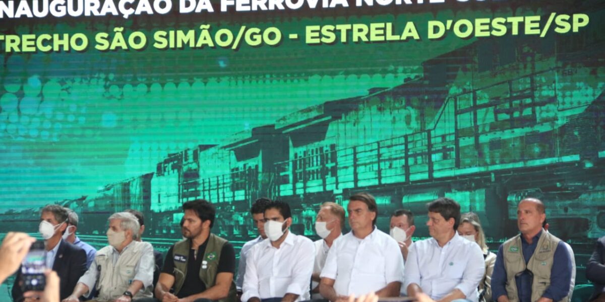 “Esse é um marco histórico para Goiás e para o Brasil”, diz vice-governador Lincoln Tejota ao inaugurar Ferrovia Norte-Sul em São Simão