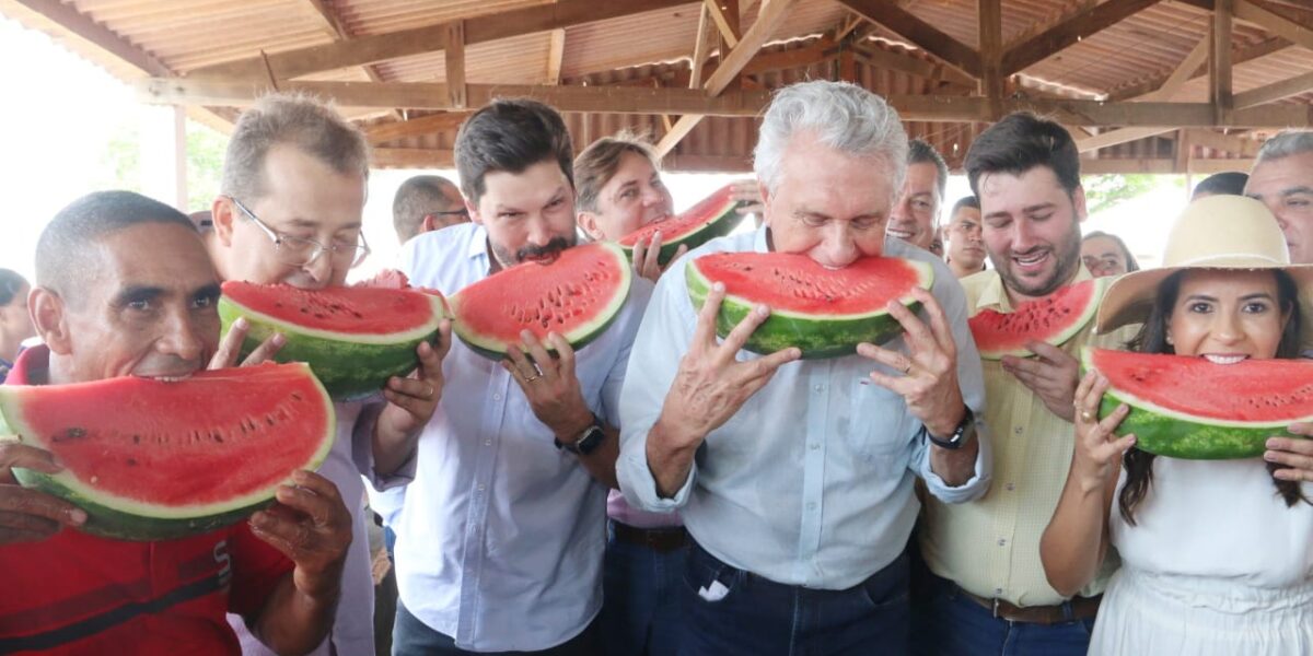 “É a comemoração do desenvolvimento do agronegócio de Goiás”, diz Daniel Vilela em festa da melancia de Uruana