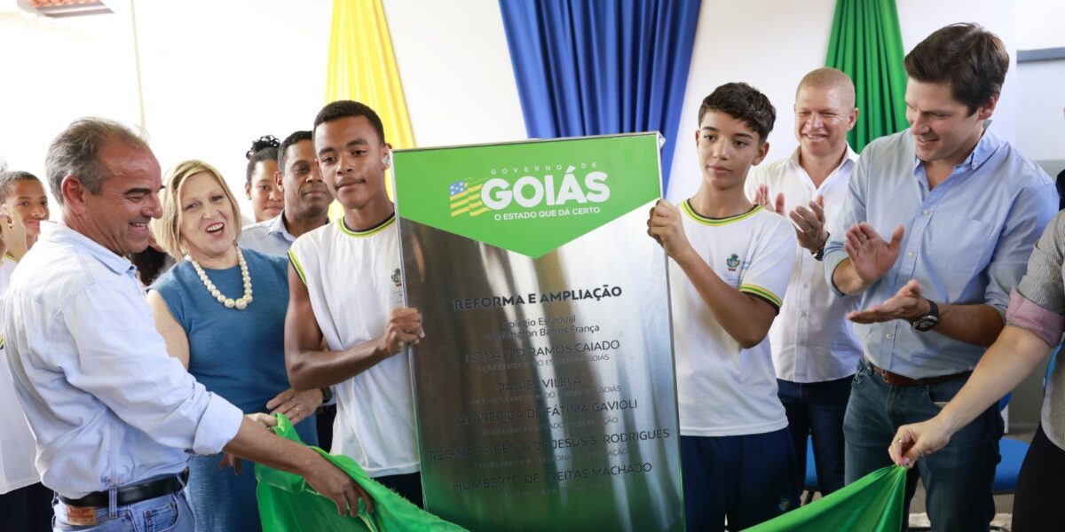 Daniel Vilela entrega nova unidade educacional a estudantes de Jataí, no Sudoeste goiano