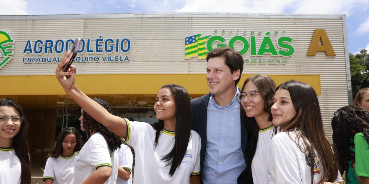 “Vamos unir dois potenciais de Goiás: educação e agropecuária”, destaca Daniel Vilela durante inauguração de agrocolégio