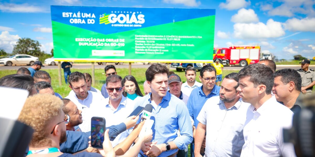 Com investimentos de R$ 93 milhões, Daniel Vilela vistoria obras viárias na Grande Goiânia