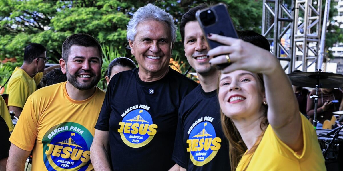 “A fé move e une o povo goiano”, afirma Daniel Vilela na Marcha para Jesus, em Anápolis
