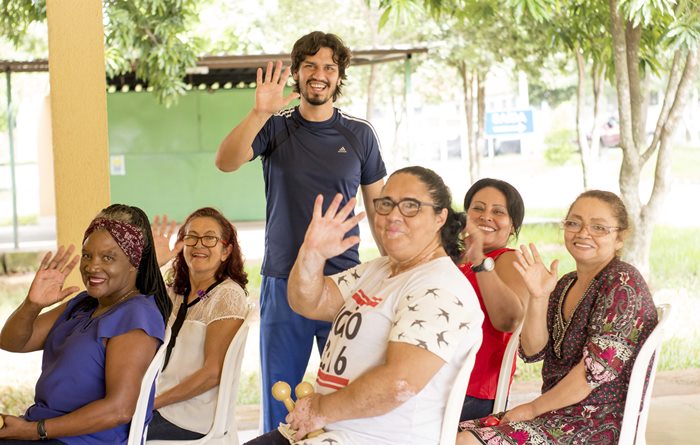 Idosas atendidas por profissional do HDS.