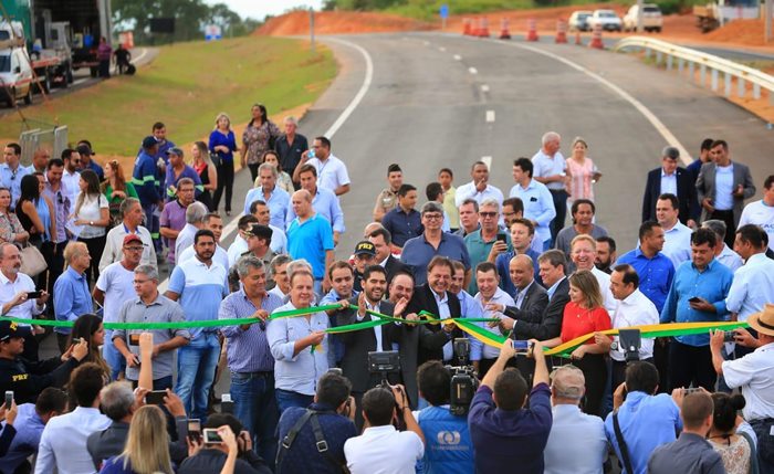 Solenidade de inauguração e liberação de tráfego da pista dupla do trecho da rodovia BR-050 entre Cristalina e Catalão