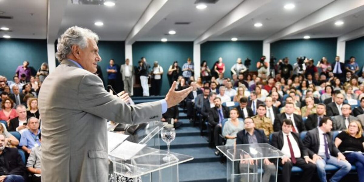 “Estamos promovendo uma olimpíada da transparência”, diz Caiado ao lançar Goiás Mais Transparente