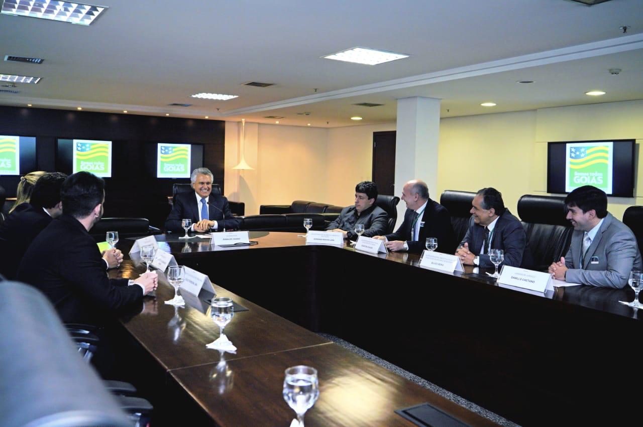 Em reunião com Banco BTG, Caiado avalia possibilidade de novos investimentos para o Estado