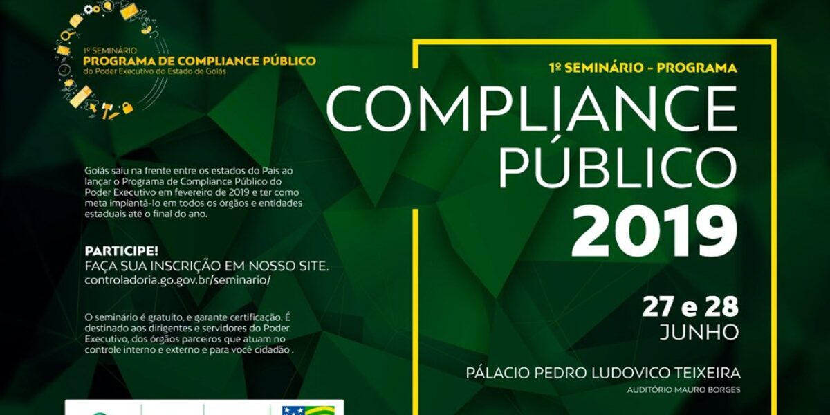 Governo estadual realiza seminário sobre o Programa de Compliance Público