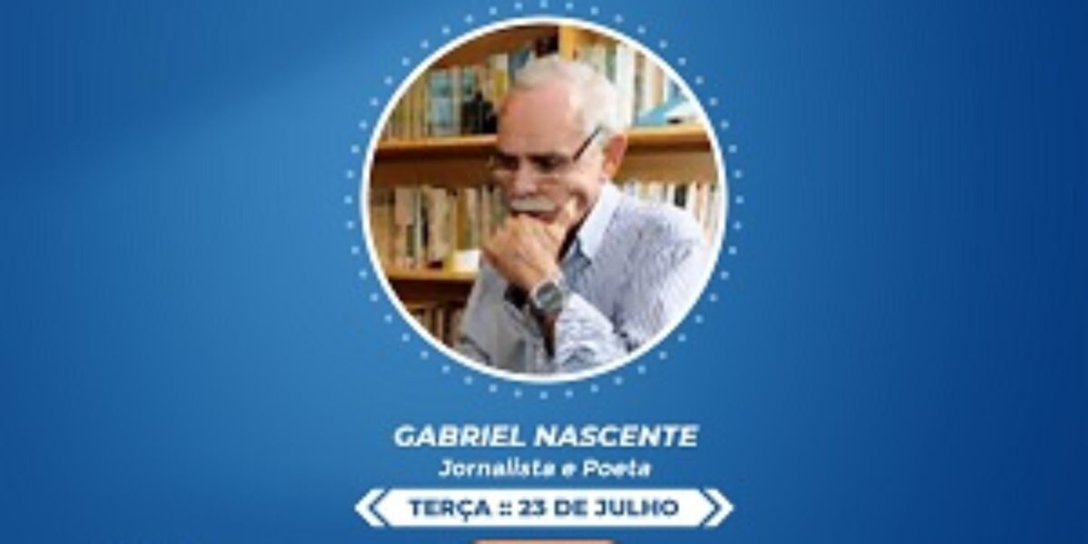 Poeta Gabriel Nascente é o convidado do Roda de Entrevista desta terça-feira, 23