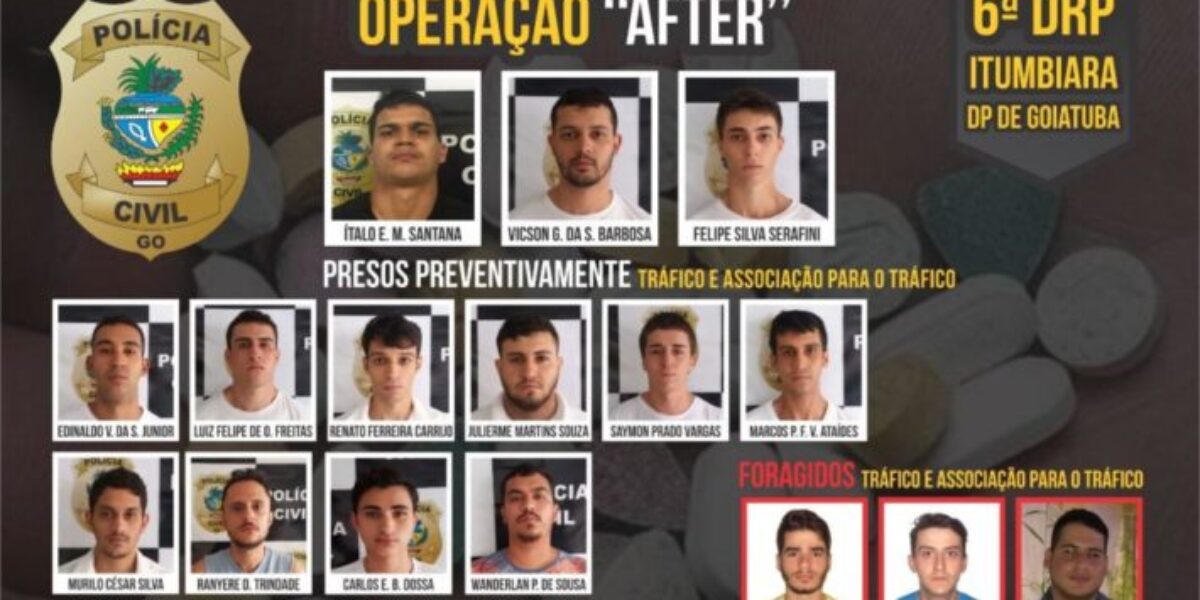 Polícia indicia 21 por tráfico de drogas sintéticas no Sul de Goiás