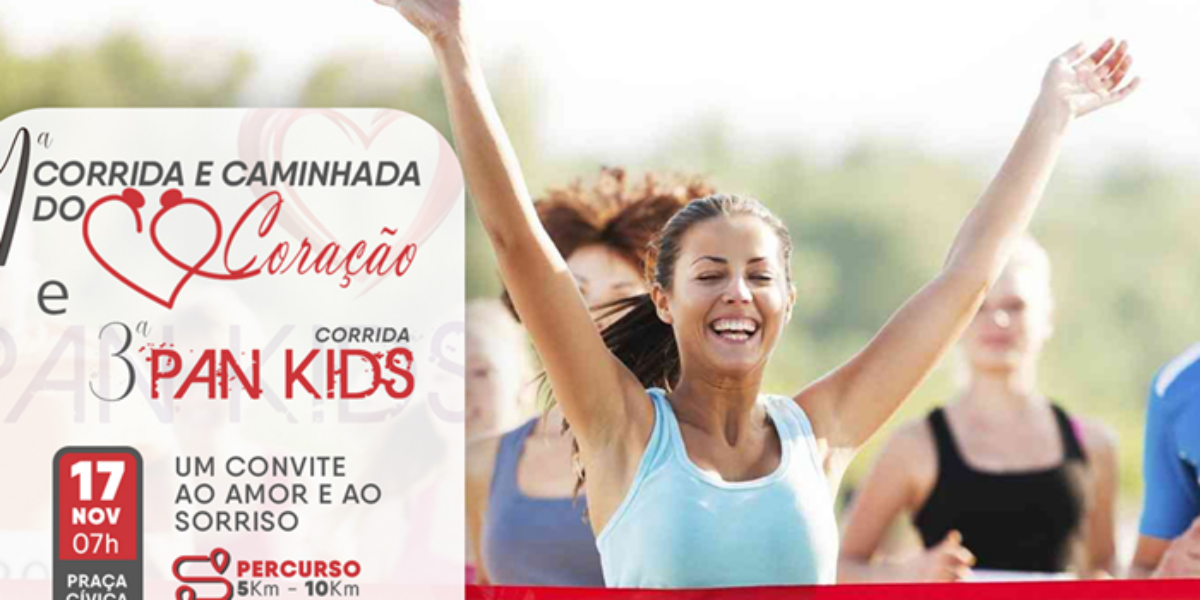 Viva a Praça Cívica recebe 1ª Corrida e Caminhada do Coração e 3ª Pan Kids