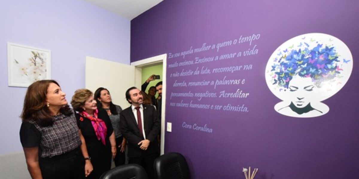 Goiás inaugura Sala Lilás de acolhimento às vítimas de violência