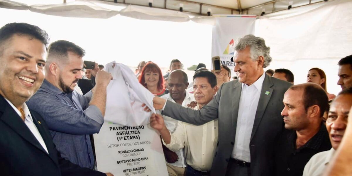 Governador participa de solenidade de entrega de obras em Aparecida