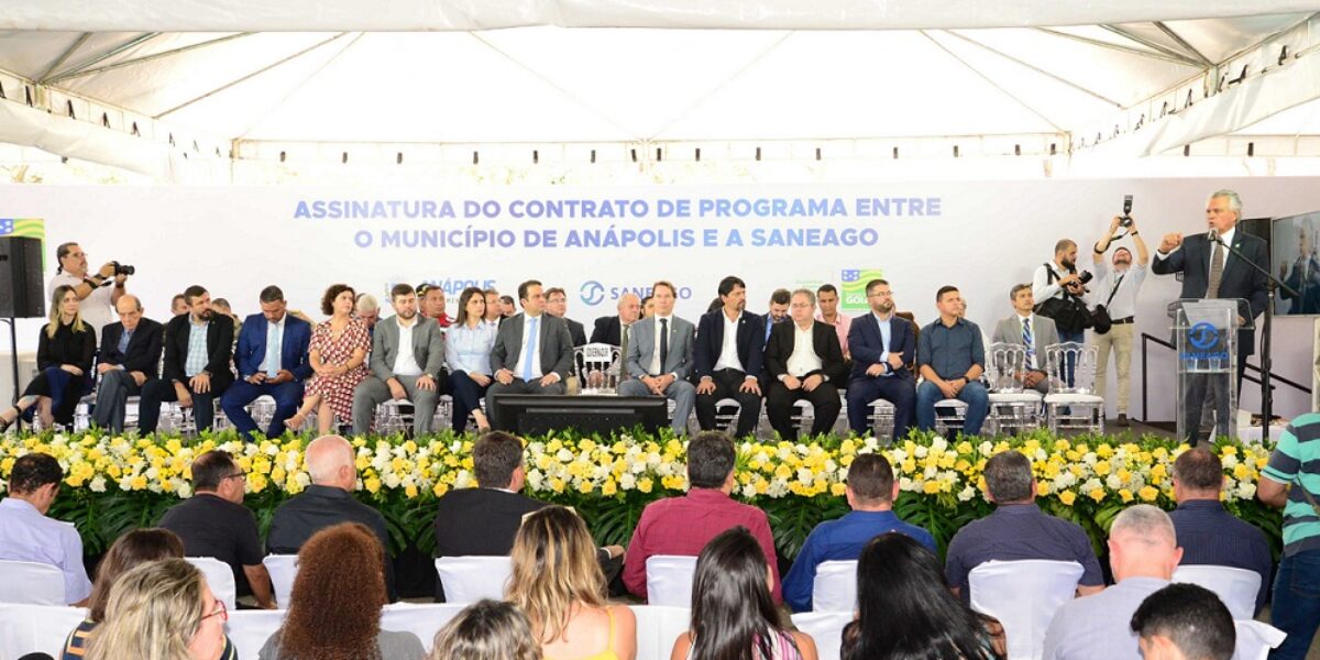 Parceria garante R$ 600 milhões em obras de saneamento em Anápolis