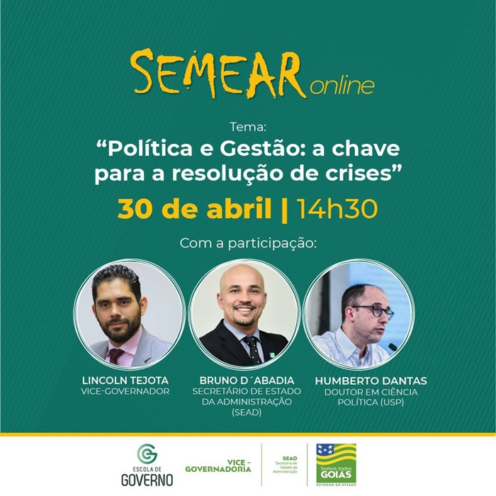 Bruno D’Abadia, Lincoln Tejota e cientista político Humberto Dantas debatem Política e Gestão