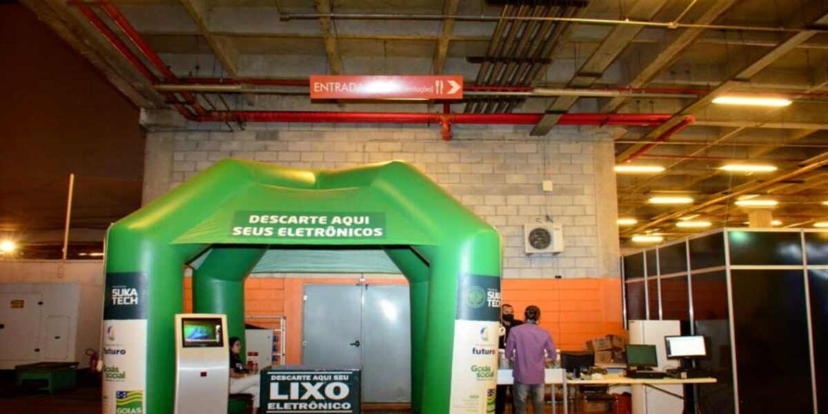 Programa Sukatech recebe resíduos eletrônicos, durante a Campus Party Goiás