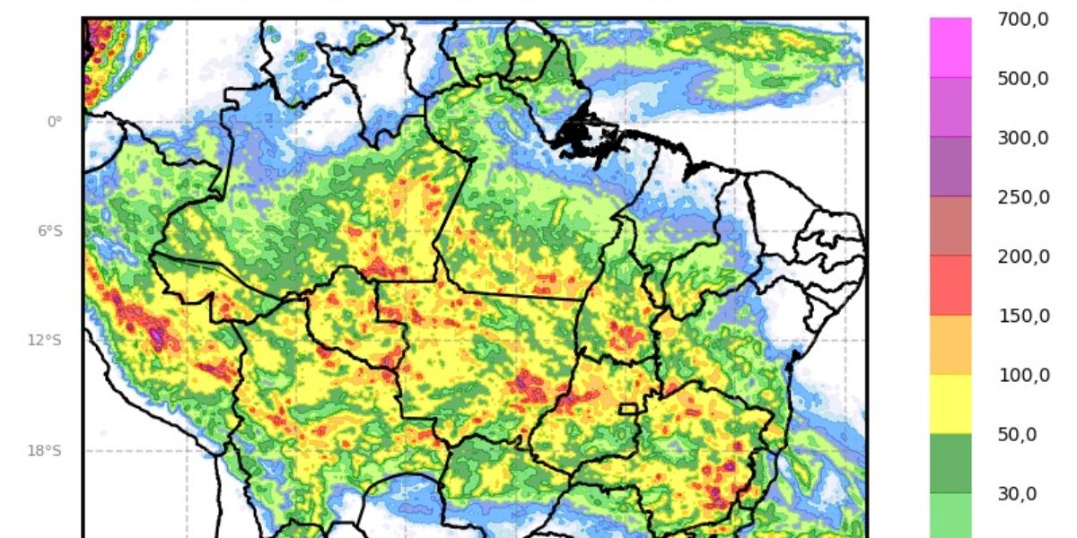 Alerta: chuvas devem ficar acima da média no Centro, Norte e Nordeste do estado