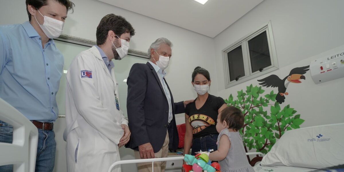 Caiado inaugura ala pediátrica humanizada em Jataí