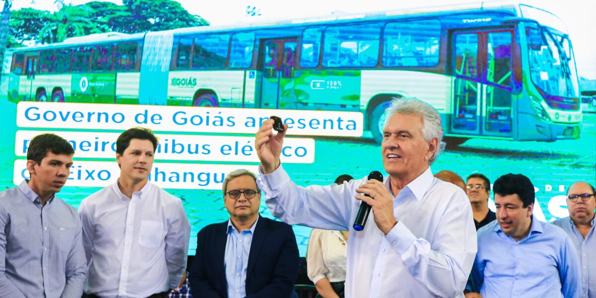Primeiro ônibus elétrico do Eixo Anhanguera chega a Goiânia