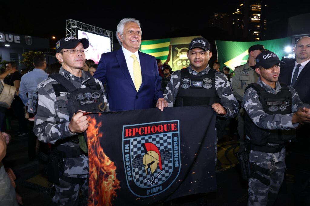 Governador Ronaldo Caiado participa de formatura do 18º Curso de Operações de Choque da PM-GO Foto Adalberto Ruchelle