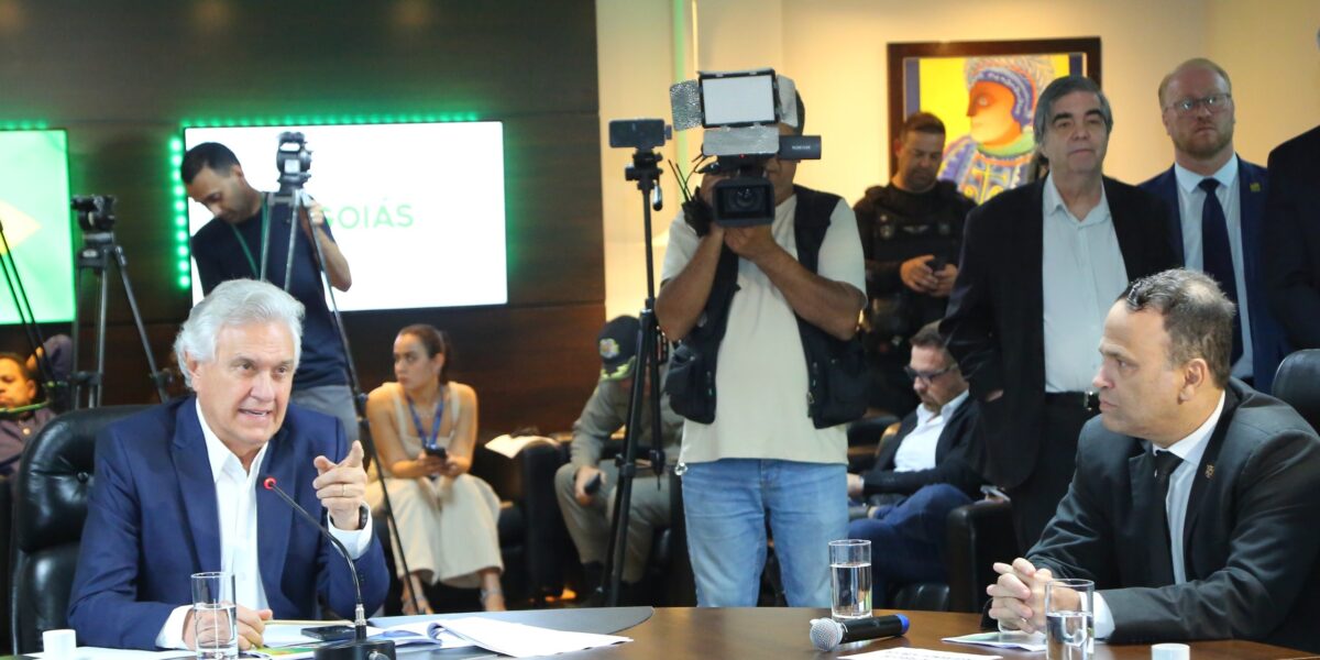 Caiado destaca queda superior a 90% em índices criminais de Goiás