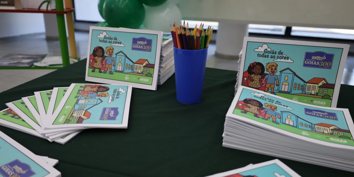 Secult lança livro de colorir com temática da cidade de Goiás