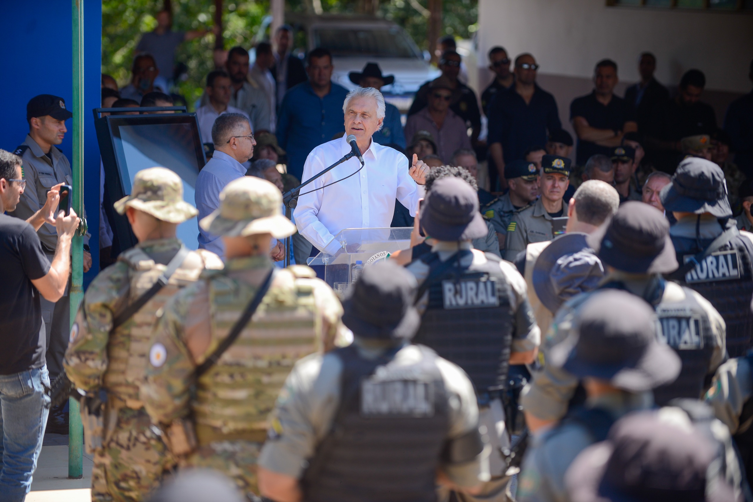 Para Caiado, Goiás passou por transformação completa, que permitiu a redução da criminalidade a números nunca antes vistos (Foto: Secom)