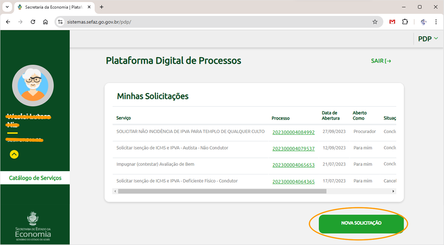 Para você ou por procurador