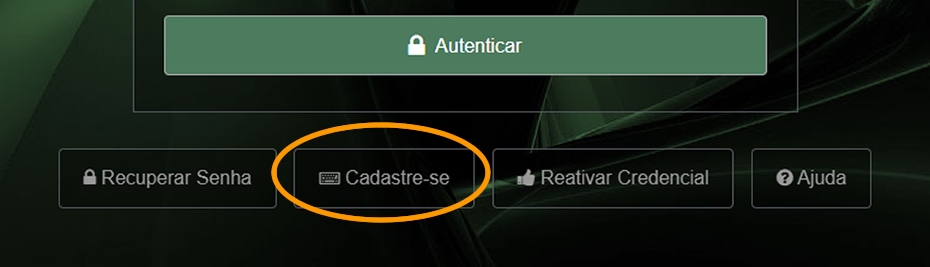 Botão "Cadastre-se"