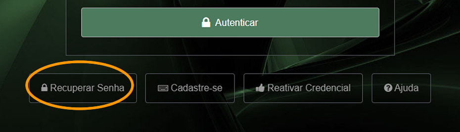 Botão "Recuperar Senha"